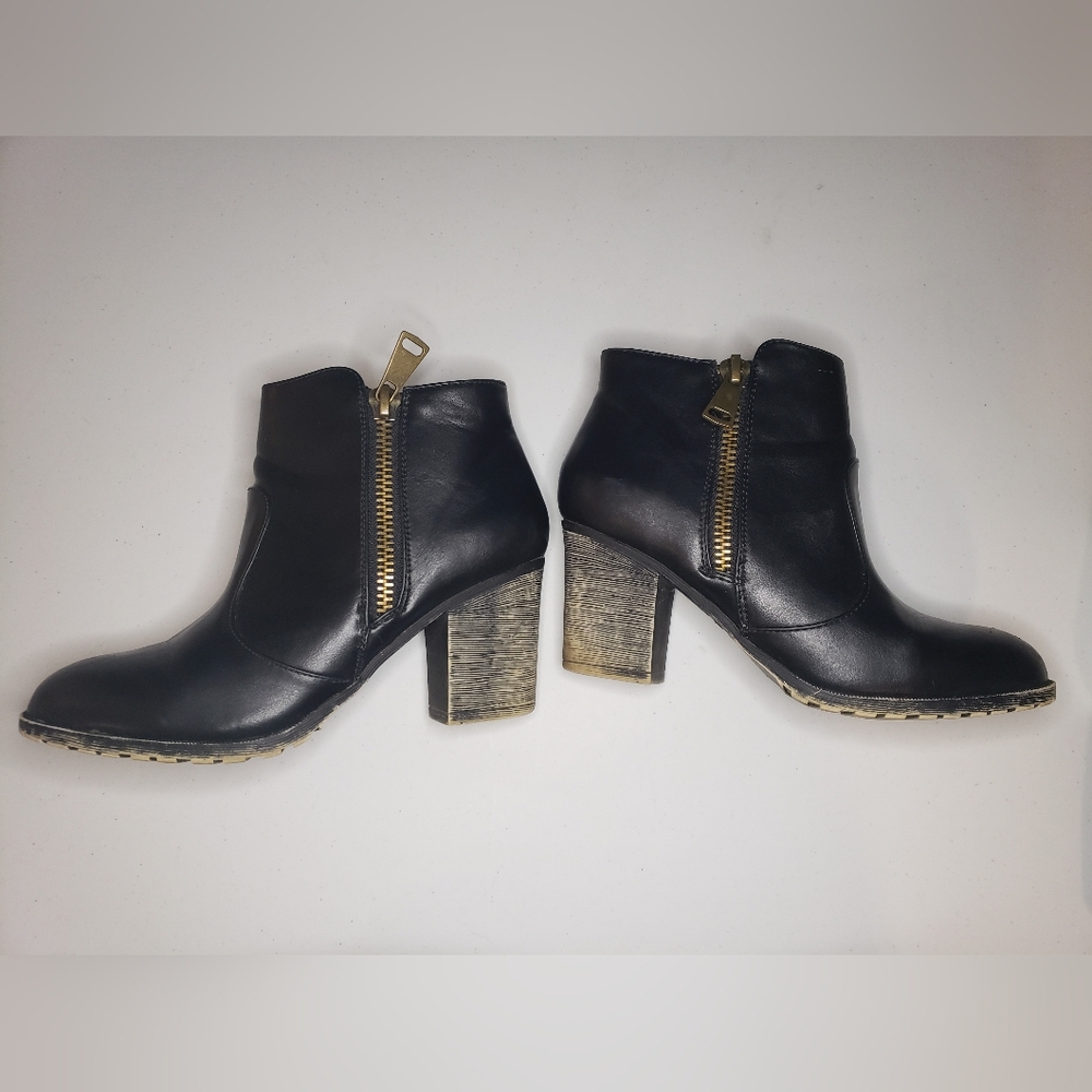 BAMBOO Womens zipper boots Rattle-01
